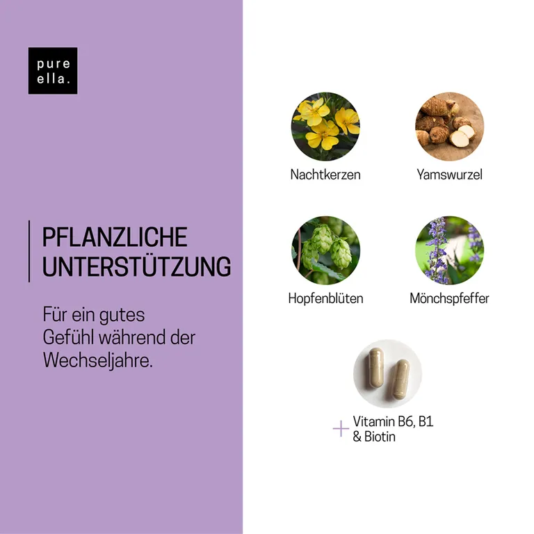 shopapotheke Pure Ella Wechseljahre Kapseln Kostenlose Rückgabe