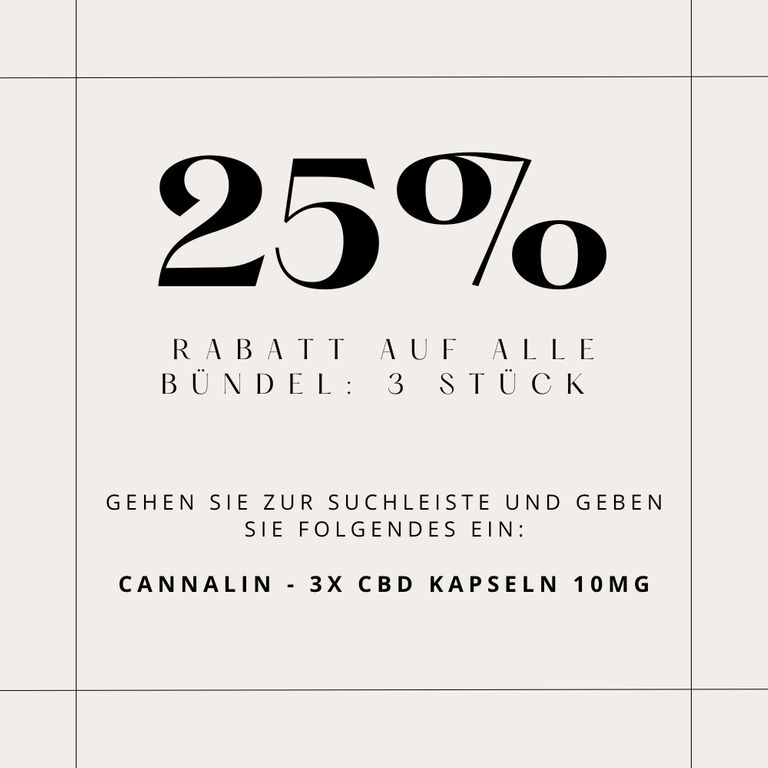 shopapotheke Cannalin - CBD Kapseln 10 mg Letzte 2 Tage