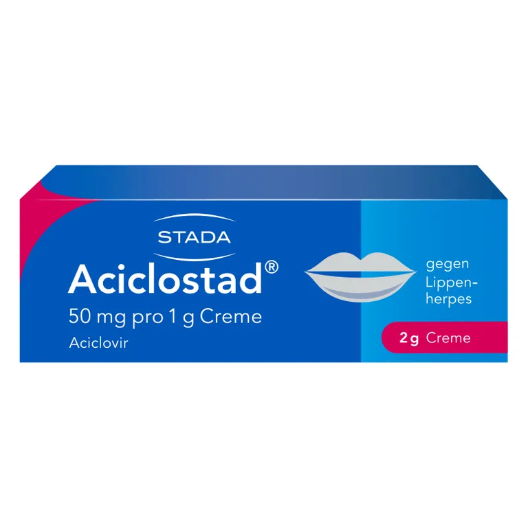 shopapotheke Aciclostad® Creme gegen Lippenherpes hemmt die Viren-Vermehrung und lindert wirksam Schmerzen und Juckreiz