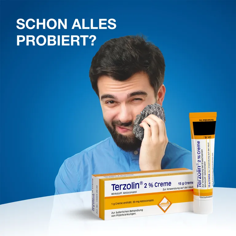 shopapotheke Terzolin® 2% Creme: pilzabtötendes Arzneimittel bei seborrhoischer Dermatitis oder Ekzem und Kleienpilzflechte Sonderangebot