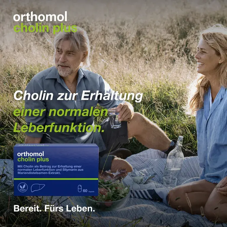 shopapotheke Orthomol Cholin Plus - zur Erhaltung einer normalen Leberfunktion - mit Silymarin aus Mariendistel-Extrakt Begrenzt auf 3 Tage