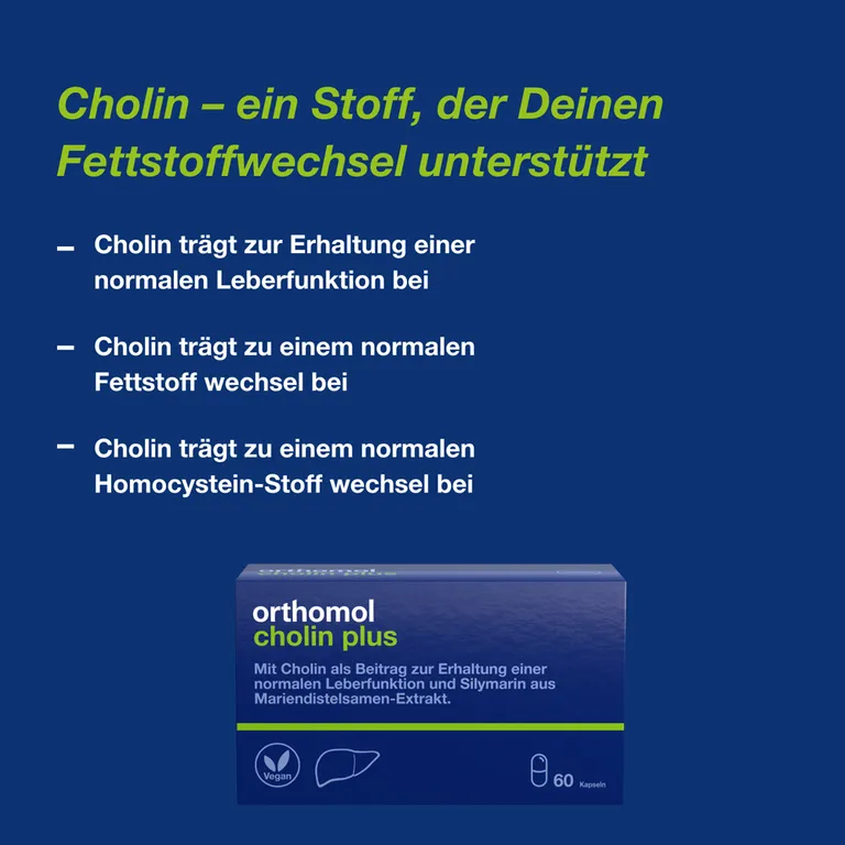 shopapotheke Orthomol Cholin Plus - zur Erhaltung einer normalen Leberfunktion - mit Silymarin aus Mariendistel-Extrakt Begrenzt auf 3 Tage