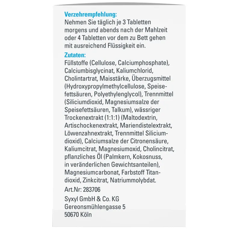 shopapotheke SYXYL BASOSYX® HEPA mit Cholin unterstützt die Leberfunktion zu erhalten 50% Rabatt für begrenzte Zeit