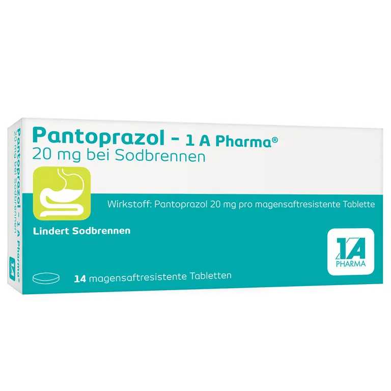 shopapotheke Pantoprazol - 1 A Pharma® 20 mg bei Sodbrennen VIP-Rabatte