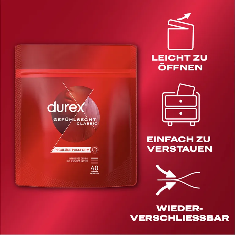 shopapotheke durex® Gefühlsecht Classic Kondome Sonderangebot der Fabrik
