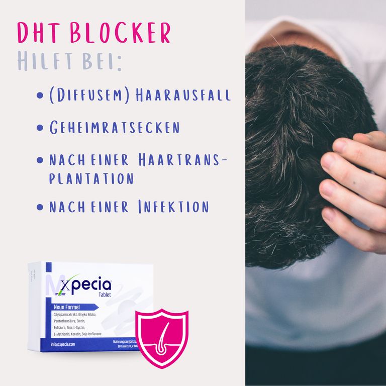 shopapotheke Xpecia gegen Haarverlust bei Männern DHT Blocker Riesige Rabatte