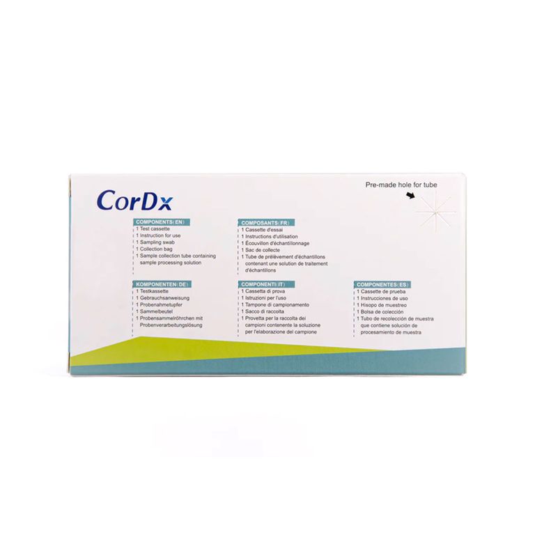 shopapotheke 4 in 1 CorDx Kombi + Influenza A + B RSV Viren + Corona COVID-19 Schnelltest + BLT Desinfektionsgel Fabrik Onlineshop