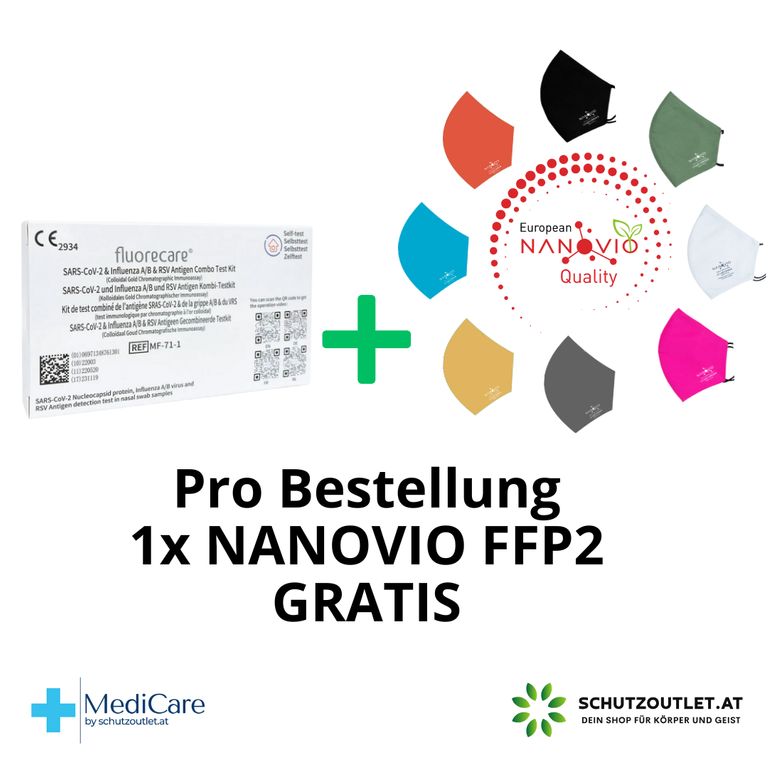 shopapotheke fluorecare® 4in1 SARS-CoV-2 Influenza A/B & RSV Combo-Schnelltest Versandkostenfrei
