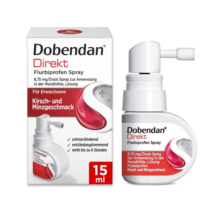 shopapotheke Dobendan Direkt Spray gegen Halsschmerzen mit Kirsch- und Minzgeschmack - Jetzt 10% mit dem Code "reckitt10" sparen*