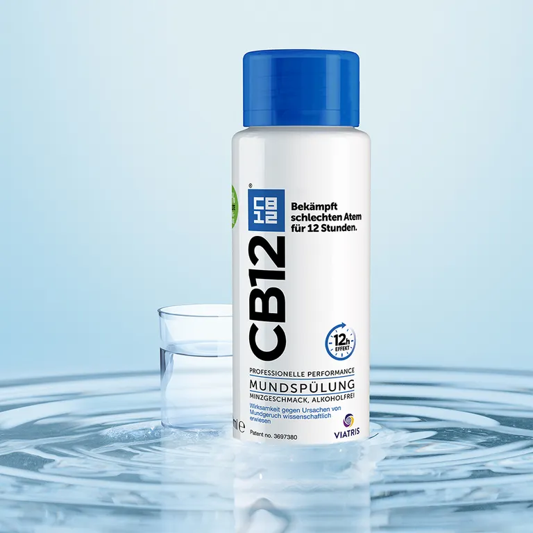 shopapotheke CB12 Mundspülung: Mundwasser mit Zinkacetat & Chlorhexidin gegen schlechten Atem & Mundgeruch Bis zu 50% Rabatt