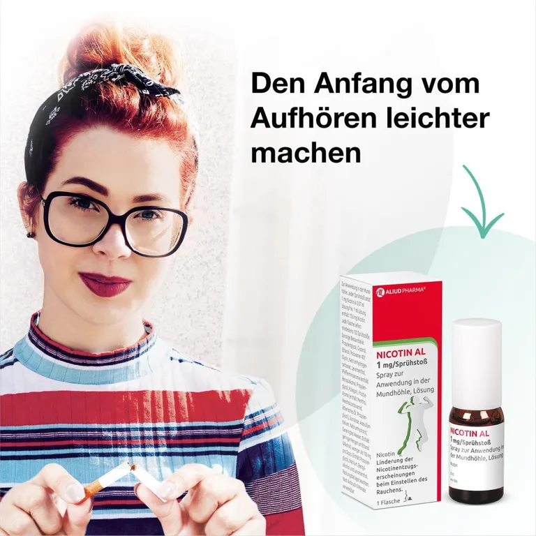 shopapotheke Nicotin AL 1 mg / Sprühstoß zur Rauchentwöhnung Begrenzt auf 3 Tage