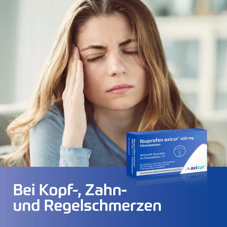 shopapotheke Ibuprofen axicur® 400 mg akut Filmtabletten Lagerräumung