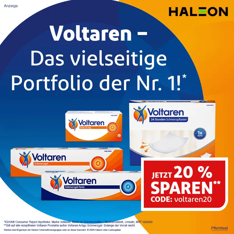 shopapotheke Voltaren Dolo 25mg Tabletten Schmerztabletten gegen Rückenschmerzen 10 St Bestseller