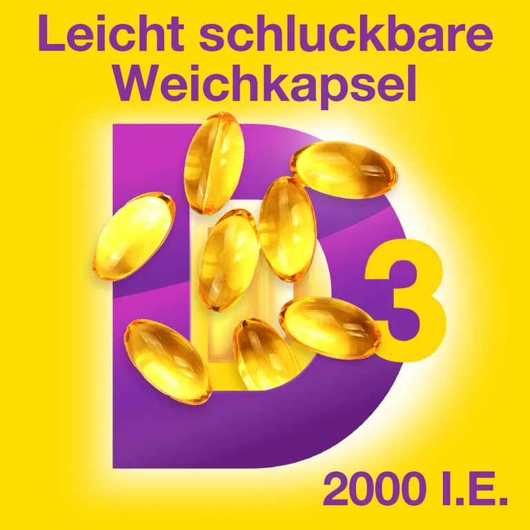 shopapotheke Vitamin D3 2000 I.E. VIGANTOLVIT Weichkapseln hochdosiert Sonderangebot der Fabrik