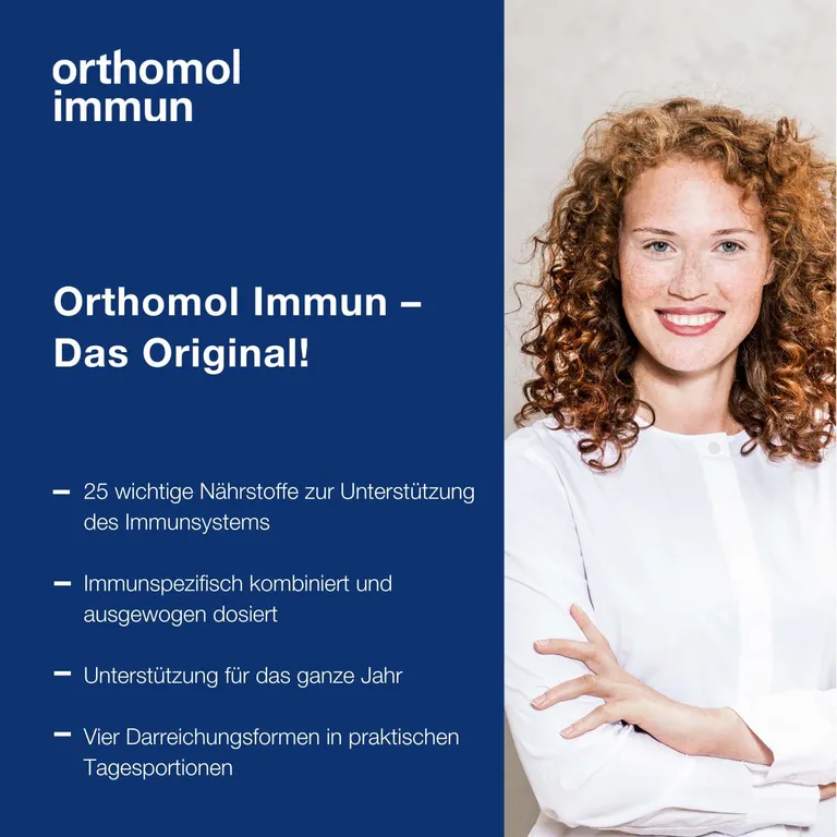 shopapotheke Orthomol Immun - Mikronährstoffe zur Unterstützung des Immunsystems - mit Vitamin C Vitamin D und Zink - Trinkampullen/Tabletten Speichern exportieren