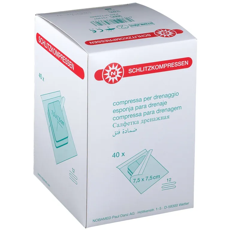 shopapotheke NOBAMED® SCHLITZOMPRESSEN 12fach 7 5 x 7 5 cm steril Muttertagsangebot