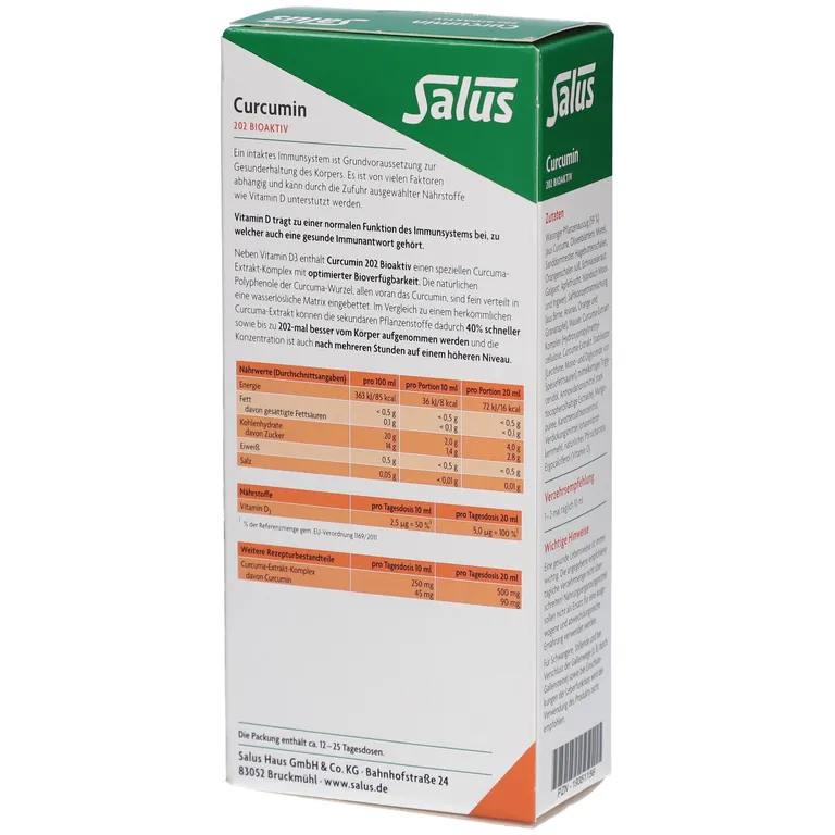 shopapotheke Salus Curcumin 202 Bioaktiv Tonikum Zeitlich begrenztes Angebot
