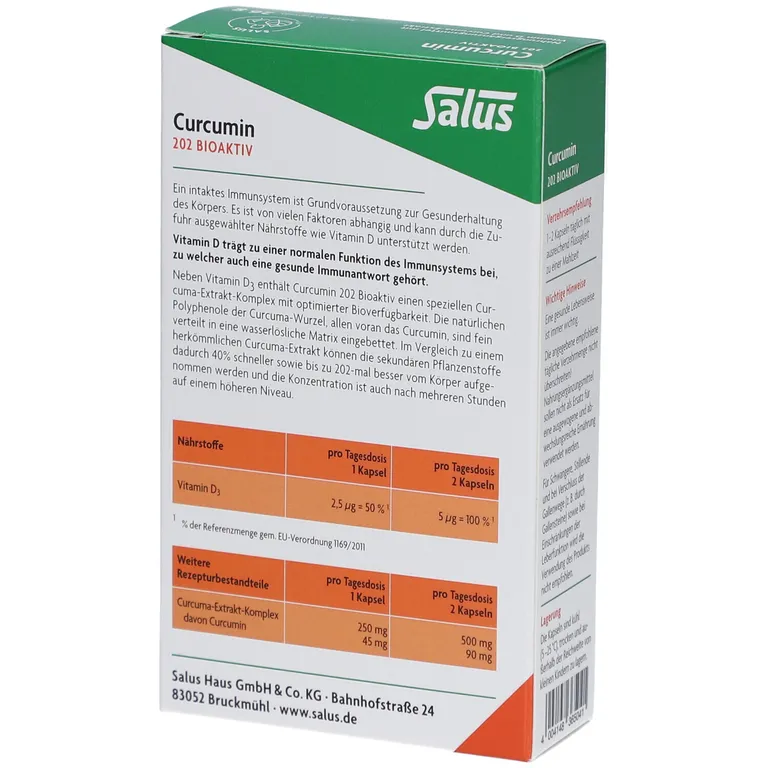 shopapotheke Curcumin 202 Bioaktiv Kapseln mit Vitamin D und Curcuma-Extrakt Exklusive Angebote