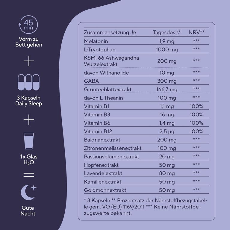 shopapotheke TRUE NATURE® Daily Sleep Schlafkapseln - Premium Schlaf-Komplex mit Melatonin Bis zu 55% Rabatt