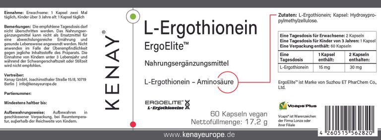 shopapotheke L-Ergothionein ErgoElite™ KENAY® Black Friday Preise