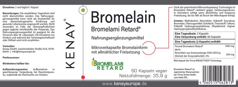 shopapotheke Bromelain Bromelami Retard® KENAY® Preisnachlass