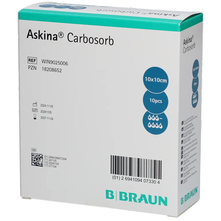 shopapotheke Askina® Carbosorb nicht haftende Wundauflage 10x10 cm Heißer Verkauf