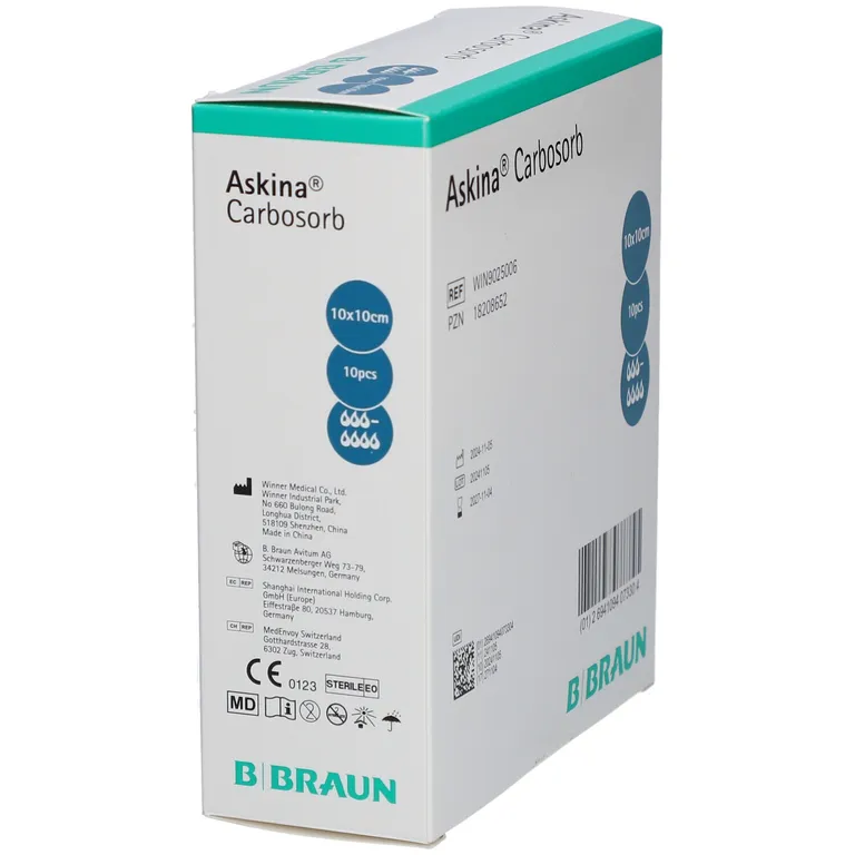 shopapotheke Askina® Carbosorb nicht haftende Wundauflage 10x10 cm Heißer Verkauf