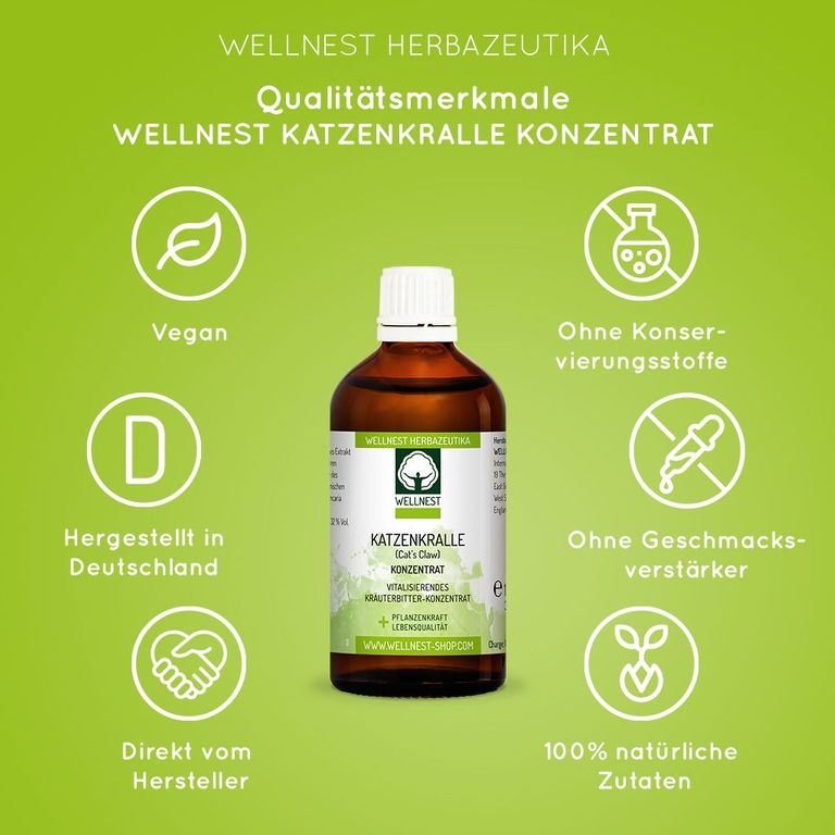 shopapotheke Bio Katzenkralle Konzentrat Wellnest Urtinktur Neueste Mode