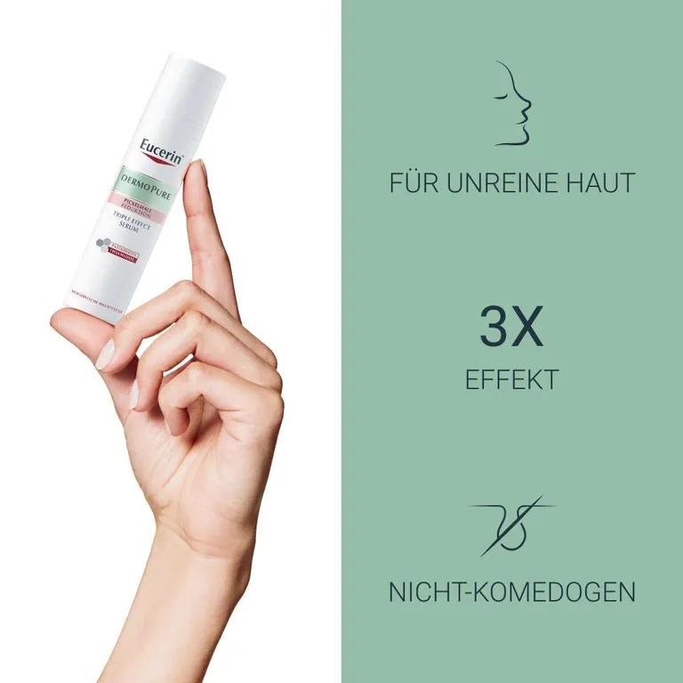 shopapotheke Eucerin® Dermopure Triple Effect Serum – Gesichtsserum gegen unreine Haut Pickelmale und glänzende Haut nicht komedogen - Jetzt 20% sparen mit Code "eucerin20" Meist gekauft