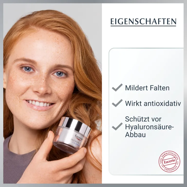 shopapotheke Eucerin Hyaluron-Filler Tagespflege für trockene Haut – Glättet Falten pflegt & beugt vorzeitiger Hautalterung vor - Jetzt 20% sparen mit Code "eucerin20" + Eucerin® Hyaluron Spray 50ml GRATIS Black Friday