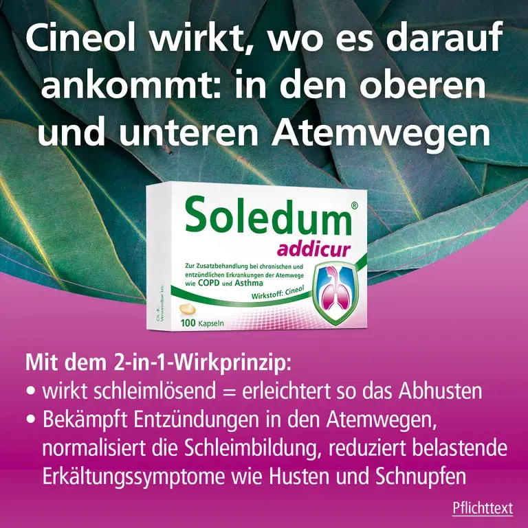 shopapotheke Soledum® addicur zur Zusatzbehandlung bei COPD und Asthma Discount Store für neue Produkte