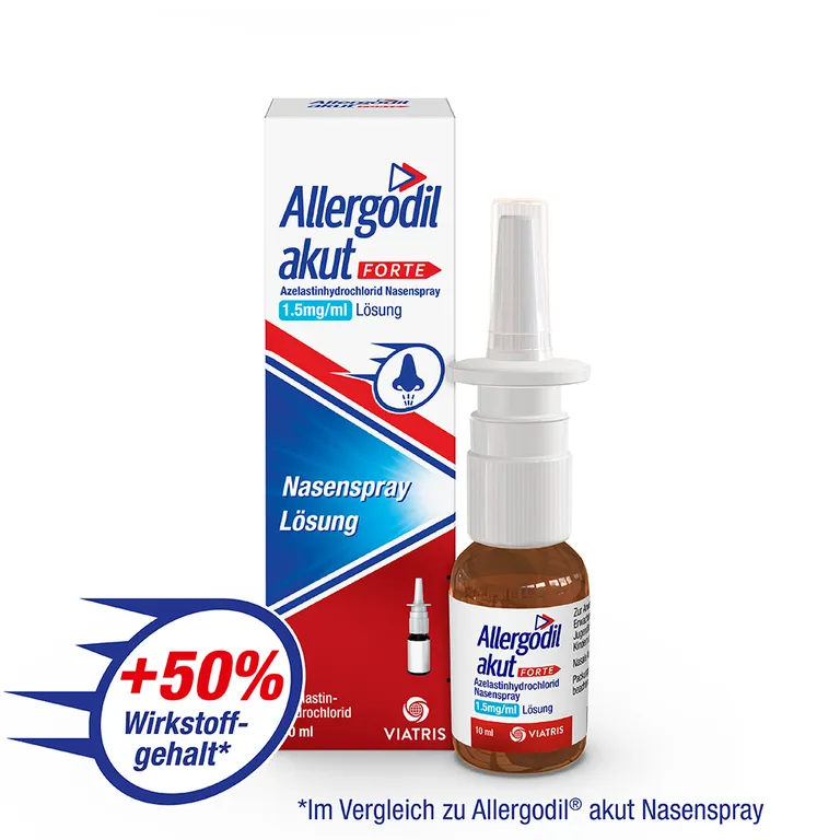 shopapotheke Allergodil® akut FORTE Nasenspray: Azelastin Spray gegen Heuschnupfen & nicht-saisonale allergische Rhinitis 1 5 mg/1 ml Lösung - Jetzt 10% mit dem Code cooper10 sparen* Fabrikladen