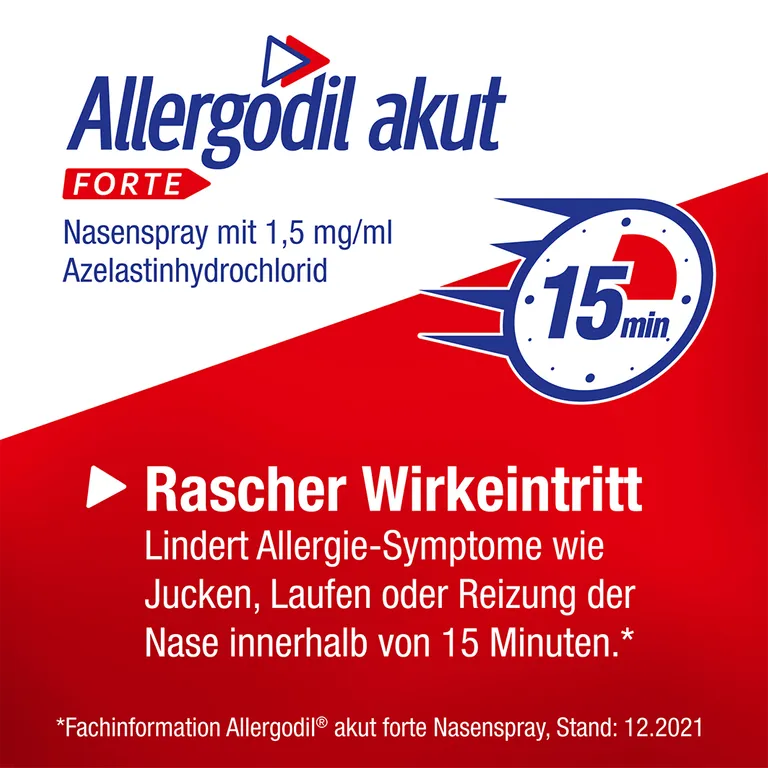 shopapotheke Allergodil® akut FORTE Nasenspray: Azelastin Spray gegen Heuschnupfen & nicht-saisonale allergische Rhinitis 1 5 mg/1 ml Lösung - Jetzt 10% mit dem Code cooper10 sparen* Fabrikladen