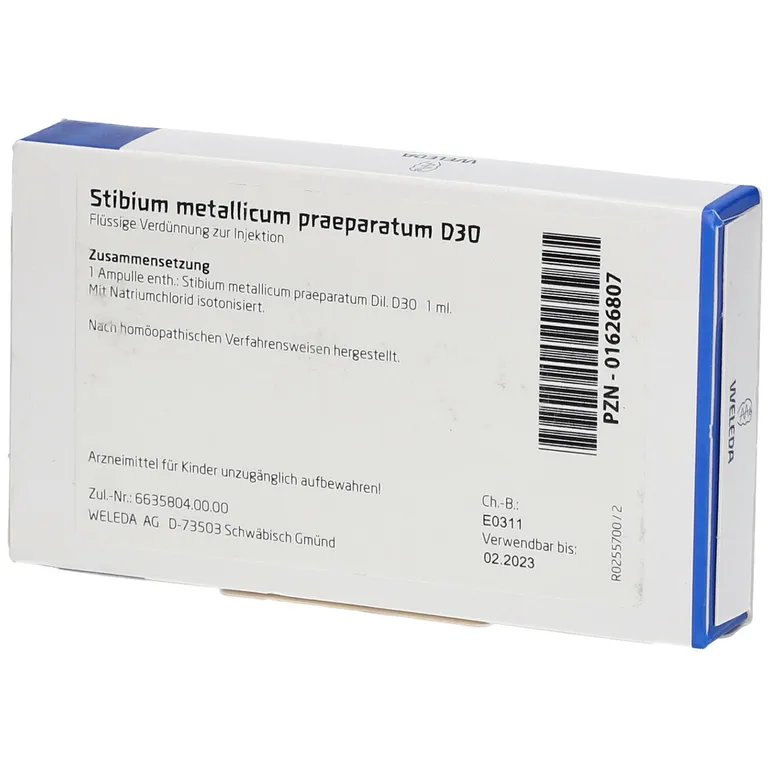 shopapotheke Stibium Met. Praeparatum D 30 Amp Letzte 3 Tage