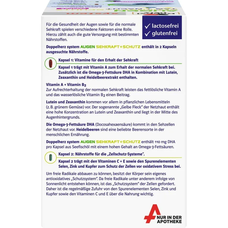 shopapotheke Doppelherz® system AUGEN SEHKRAFT + SCHUTZ Neuheiten