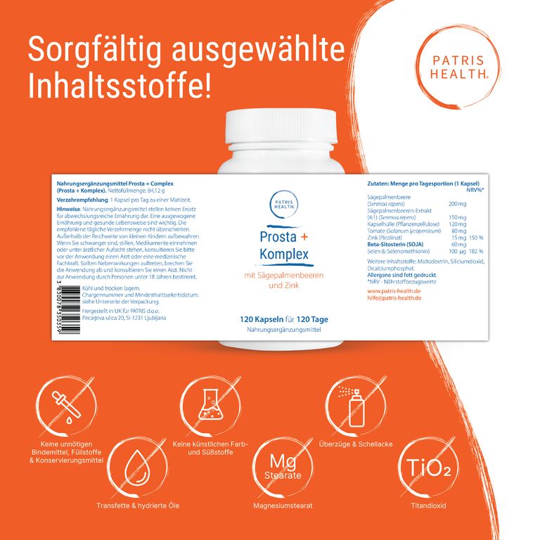 shopapotheke Patris Health® Prosta+ Komplex Clearance-Verkauf