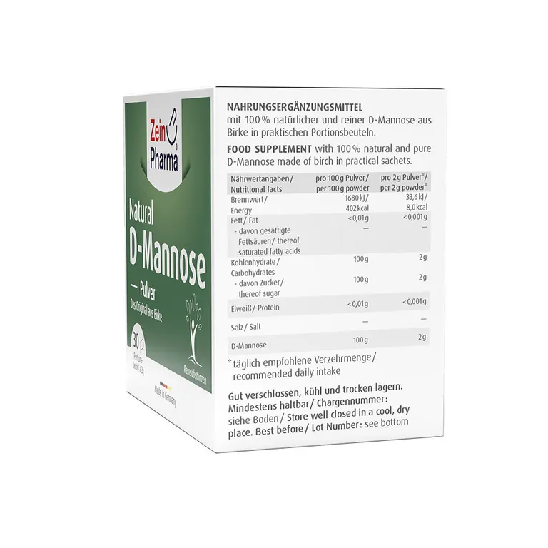 shopapotheke ZeinPharma® Natural D-Mannose 2000 mg Fabrikverkauf