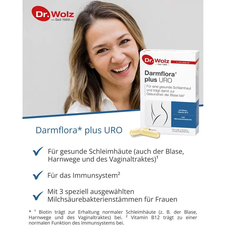 shopapotheke Dr. Wolz Darmflora* plus URO 40 Kapseln Fabrik Onlineshop