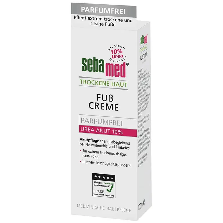 shopapotheke sebamed® Trockene Haut Fußcreme Parfumfrei Urea 10% Kostenlose Rückgabe