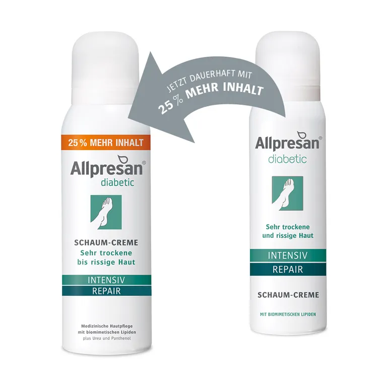 shopapotheke Allpresan diabetic INTENSIV + REPAIR Schaum-Creme mit Urea Bis zu 55% Rabatt