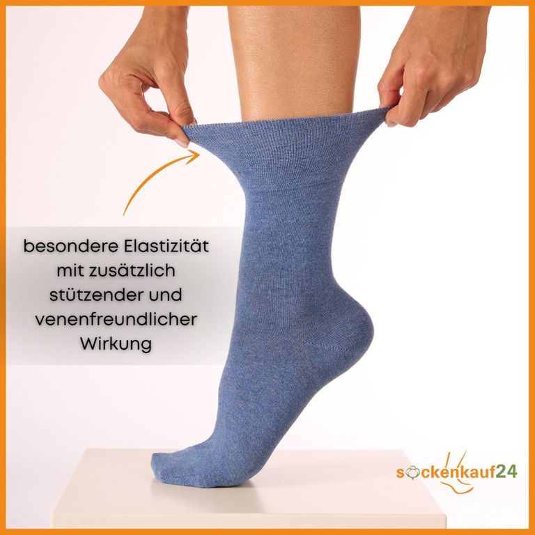 shopapotheke Diabetiker Socken mit Komfortbund ohne Gummi & ohne Naht für Damen und Herren 10 Paar Im Verkauf