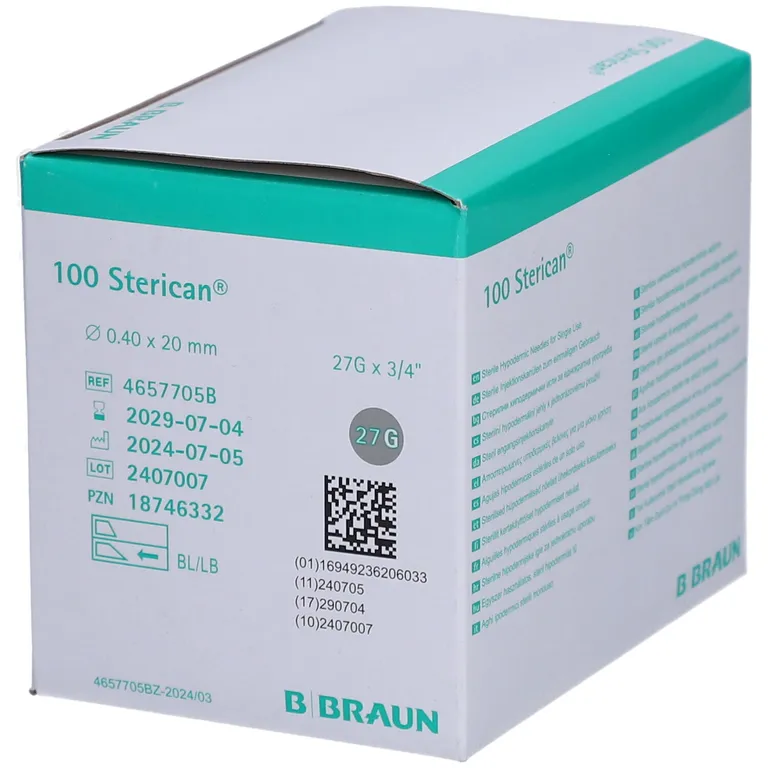 shopapotheke STERICAN Einmalkanüle 27 G 20 mm