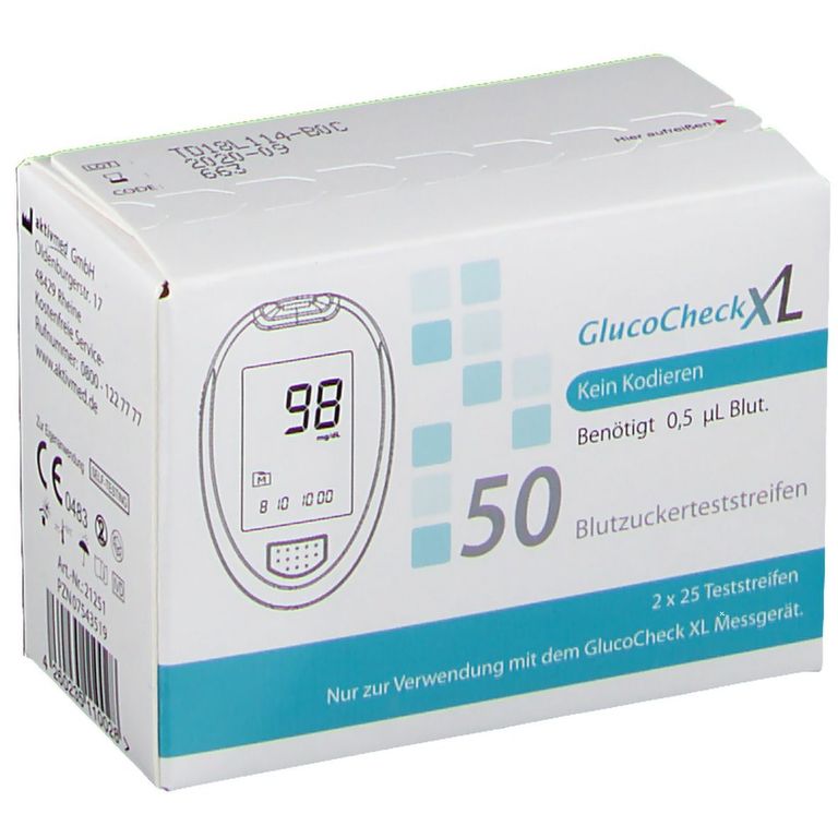 shopapotheke GlucoCheckXL Blutzuckerteststreifen Begrenztes Angebot