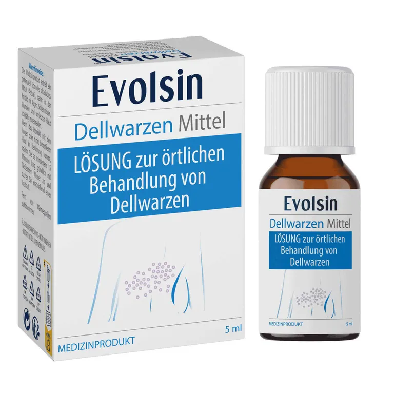 shopapotheke Evolsin® Dellwarzen Mittel I Für Erwachsene & Kinder ab 2 Jahren I Dellwarzen Behandlung mit Ätzkali