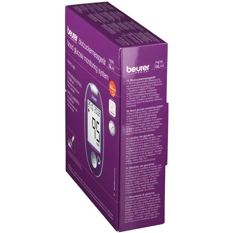 shopapotheke beurer GL44 Blutzuckermessgerät mg/dl lila Top Angebot