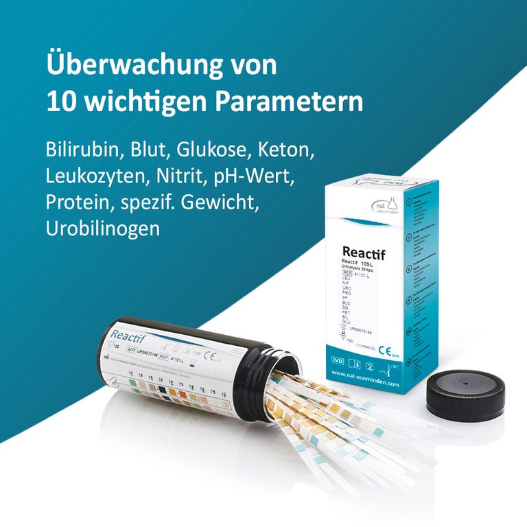 shopapotheke Reactif Gesundheitstest - Urin Teststreifen für 10 Parameter Exklusive Angebote