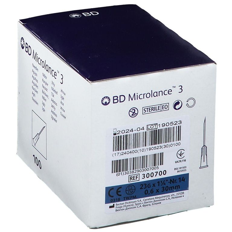 shopapotheke BD Microlance 3 Kanülen 23 G 1/4 0 6 x 30 mm Räumungsverkauf