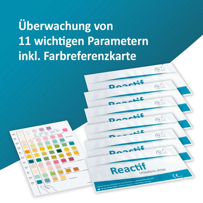 shopapotheke Reactif Gesundheitstest - Urin Teststreifen für 11 Parameter Tiefpreis