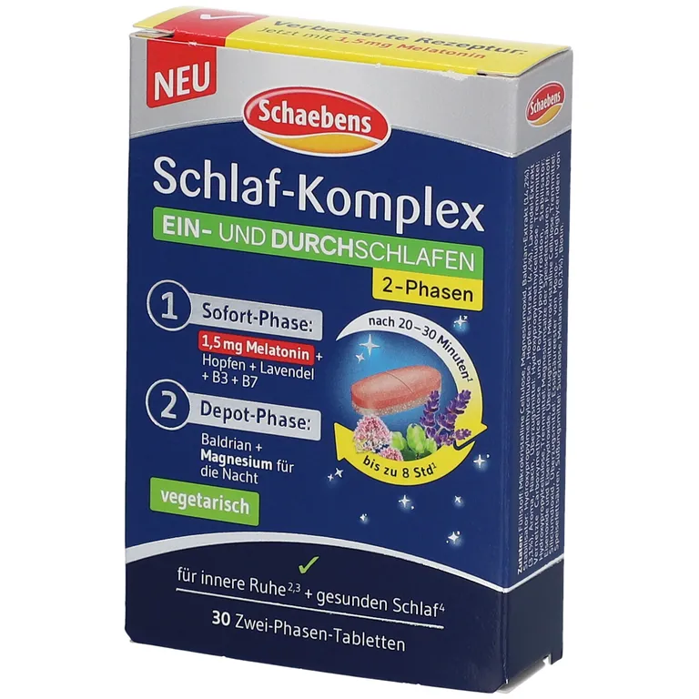 shopapotheke Schaebens Schlaf-Komplex EIN- UND DURCHSCHLAFEN 50% Rabatt mit kostenlosem Versand