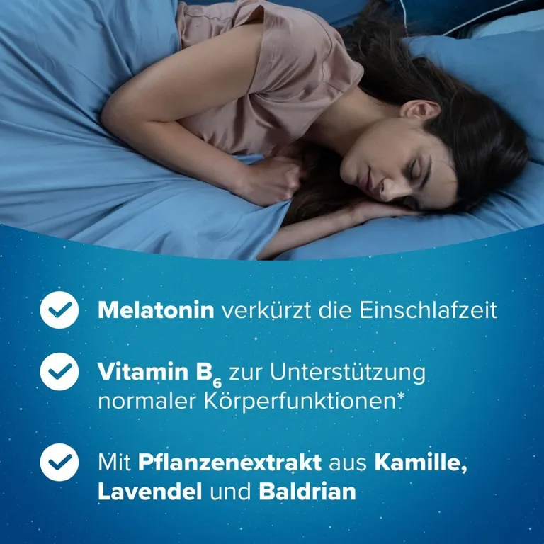 shopapotheke Hoggar® Melatonin Gummies: Angenehm schneller einschlafen. Weichgummis mit Blaubeergeschmack.1 mg Melatonin Vitamin B6 Baldrian- Lavendel- und Kamillenextrakt Angebote